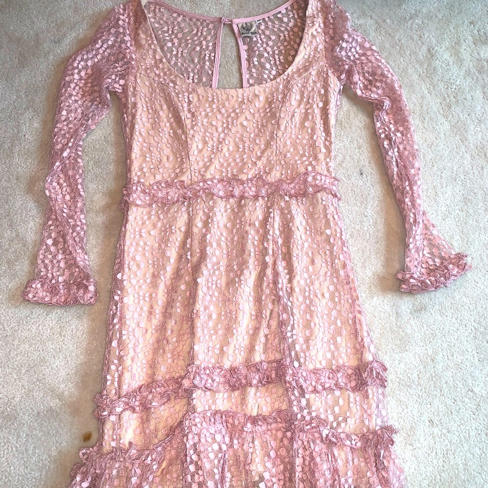 Angel Biba Blush Lace Dress